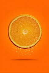 Fresh Orange Slice with Splash