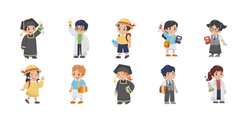 Fototapeta premium Happy National Education Celebrate Illustration