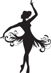 Fototapeta premium Dance Silhouette Vector Bundle – SVG, PNG, EPS Clipart for Crafters & DesignersBallet & Hip Hop Dancer Silhouettes – Digital Vector Set for Cricut & SublimationCouple Dancing Silhouette SVGs – Wed