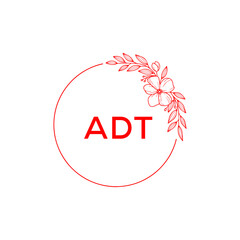 ADT  letter logo design