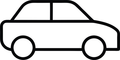 Car icon. car vector icon. small sedan