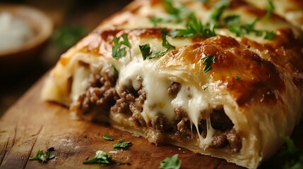 Cheesy Beef Stromboli Recipe: Easy Stuffed Bread