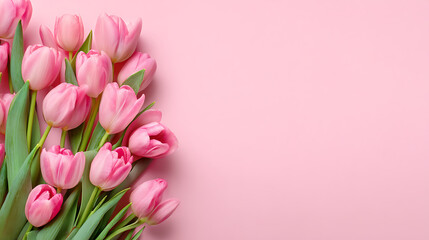 Obraz premium Elegant Spring Floral Banner with Tulips