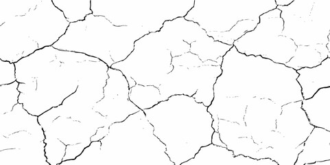 Sketch cracks black and white particle old distressed wall grunge surface texture background.  