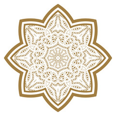 Mandala. Ethnicity round ornament. Ethnic style. Elements for invitation card. Oriental circular pattern, lace background. Cards,brochures,covers. Arabic, Islamic,asian, indian native african motifs.
