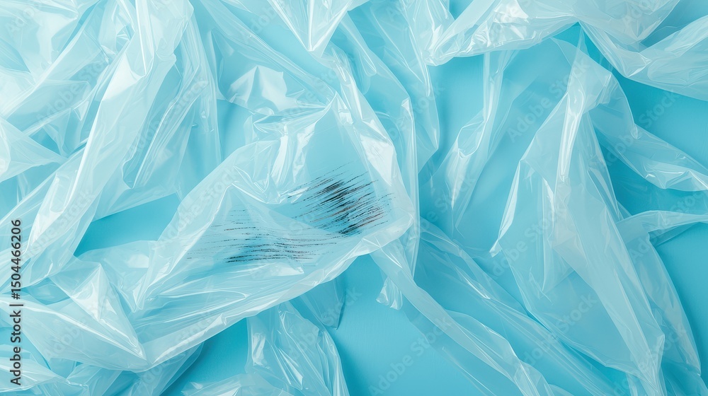 Poster detailed look at plastic surface with visible textures and patterns for background and design use
