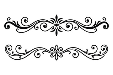 Thin Ornamental Divider Line Art | Minimal and Classy Vector Decoration Set