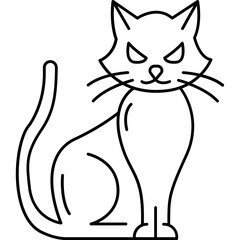 vector illustration of a cat