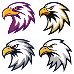 Obraz premium Eagle head mascot logo design vector