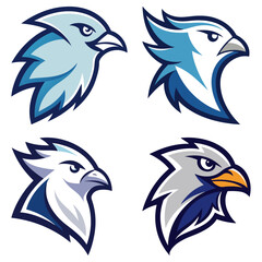 Fototapeta premium Dove head mascot logo design vector