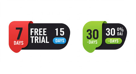 Free Trial 7 Days, Free Trial 15 Days, Free Trial 30 Days, Try Now, Limited Time Offer.

