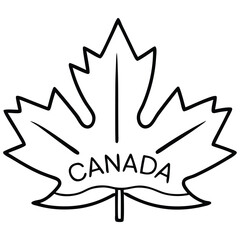 Canada Day Celebration Vector Art Stylish maple leaf vector featuring Canada text. Ideal for holiday promotions, social media posts, and patriotic designs. Download for vibrant, festive 
