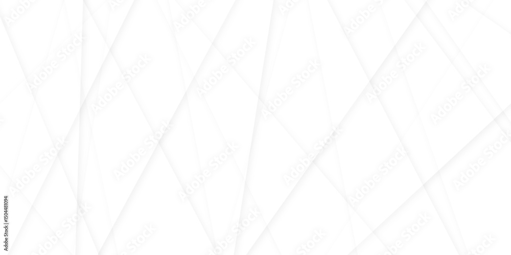 Poster abstract modern white and gray geometric lines vector background. squares in bright light with soft 