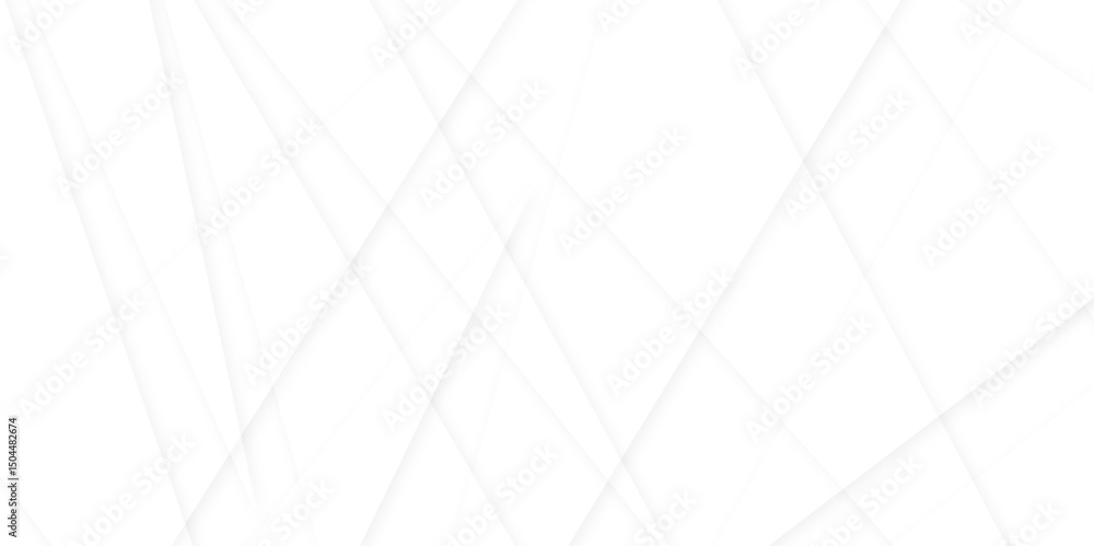 Poster abstract modern white and gray geometric lines vector background. squares in bright light with soft 