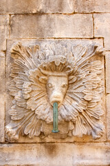 Ancient Stone tap in Dubrovnik