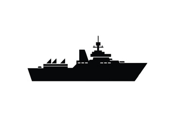 Obraz premium silhouette of a ship