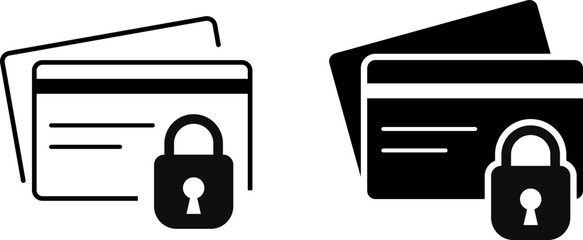 secure payment icon set.  Fraud detection. transaction security. digital payment safety. Credit card with security code
