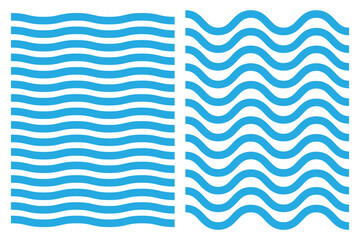 Waves line set. Wave ornament pattern. Set of wavy zigzag lines. Wave thin line background.