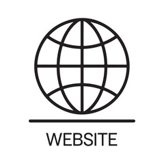 An earth globe vector symbol illustration for global internet communication concept