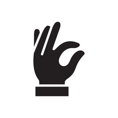 Gestures Of Human Hands, Perfectly ok Hand Symbol Icon In Trendy Design Vector Eps 10