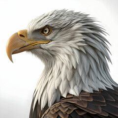 Obraz premium 3d eagle rendering portrait