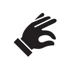 Obraz premium Gestures Of Human Hands, Perfectly ok Hand Symbol Icon In Trendy Design Vector Eps 10