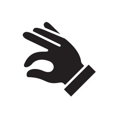Gestures Of Human Hands, Perfectly ok Hand Symbol Icon In Trendy Design Vector Eps 10