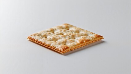 Crisp Cracker on White Background