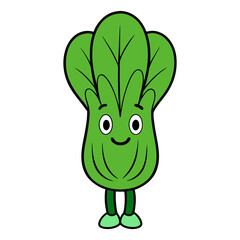 Bok Choy cartoon vector