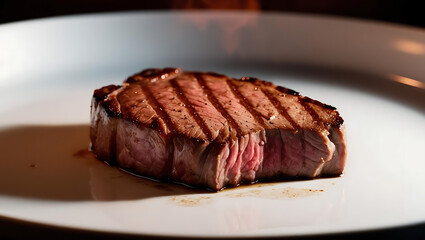 Delicious chocolate cake with nuts on a plate