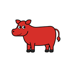 Obraz premium Beef cartoon vector