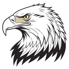 Eagle head icon vector on white background. eagle icon logo. Adobe Illustrator Artwork