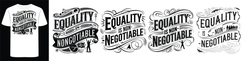 Political & Feminist Campaign Posters with Strong Typography and Motivational Quotes