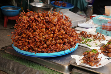 Thai street food fried chicken