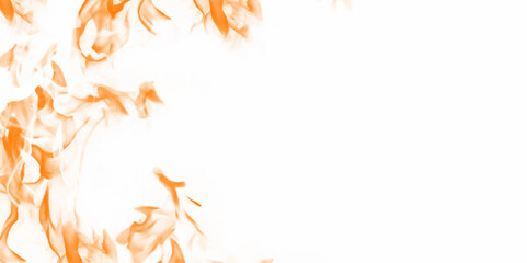 Hot and fire flames border frame surrounding isolated on transparent background with copy space for text.perfect for dramatic design projects marketing materials.Thanksgiving Day greeting background. 