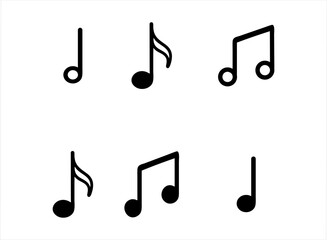 music notes vector
