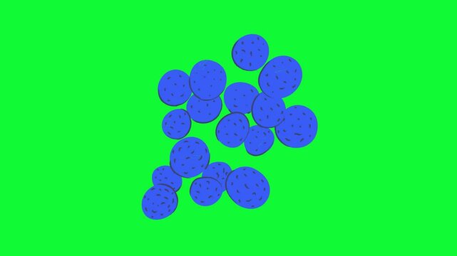 4K Microscopic Virus Animation Pathogen & Contagion Visualization for Medical Research, Public Health & Scientific Education Footage