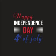 Happy Independence Day 4th of July t-shirt design 