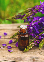 Horny goat wood extract alternative medicine. Selective Focus.