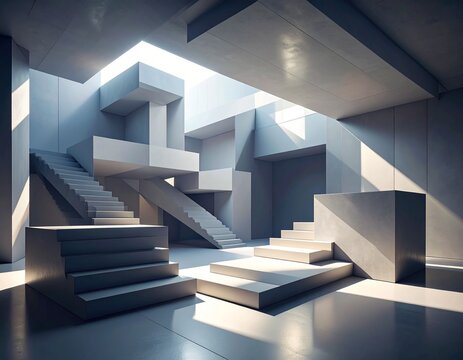 Surreal gallery of impossible shapes and 4D illusions &mdash; floating stairs, paradox geometry, and abstract interdimensional art.