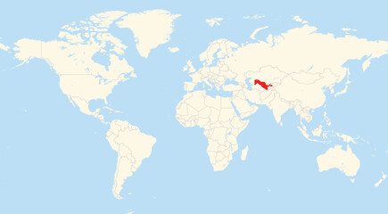 Location map of Uzbekistan in Asia