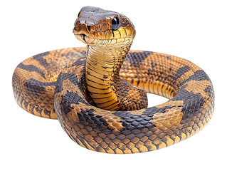 Fototapeta premium snake on white background