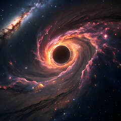 black hole clouds high quality render
