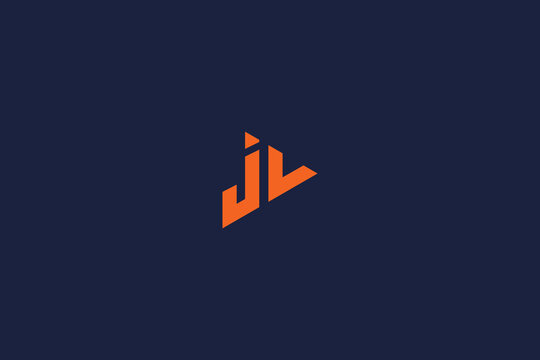 letter jv logo concept icon vector logo design template elements