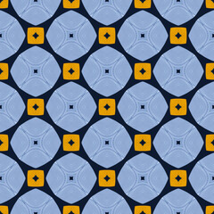 Abstract seamless high quality JPG background pattern with a contemporary feel, unique light blue and mustard yellow design, great for both digital and print projects. High resolution, 3600x3600px
