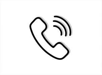 vector illustration of a symbol of a phone