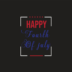 USA Happy fourth of July T-shirt Design