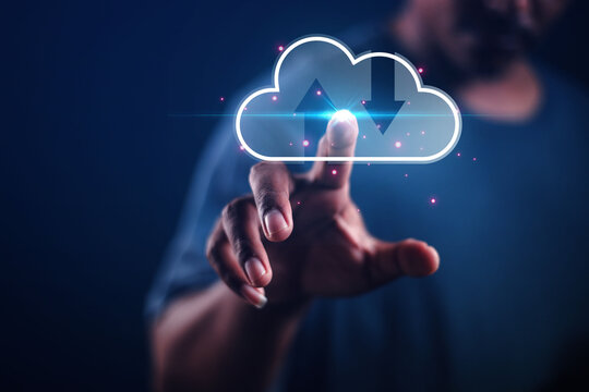 cloud technology concept Global network of metaverse systems exchange of information global business Megatrends on the Internet for Telecommunication	 - Powered by Adobe