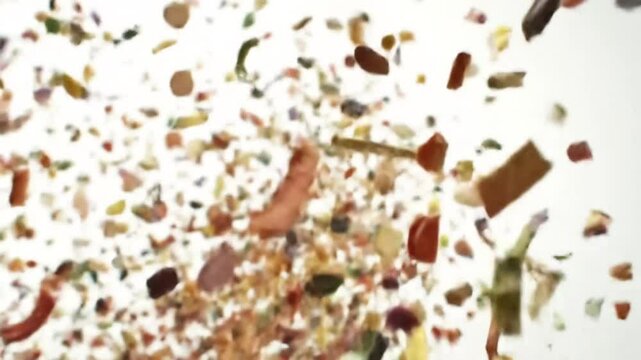 Culinary Explosion: Deconstructed Ingredients In A Vibrant Dance