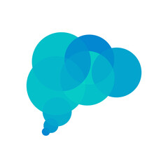 Tech Brain Logo: Modern Artificial Intelligence Vector